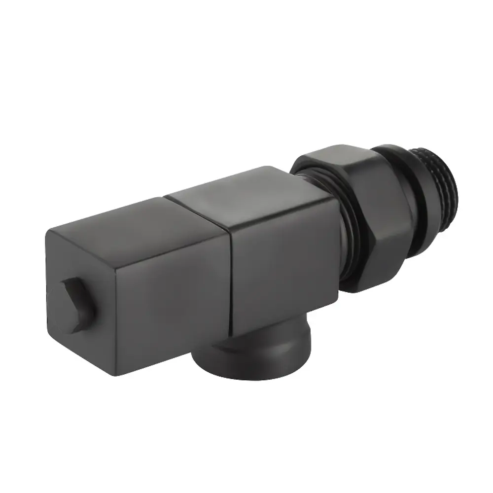 Набор вентилей для радиатора Royal Thermo Cube 1/2" осевой цвет черный 89353149 STLM-2206041  - Вид №4