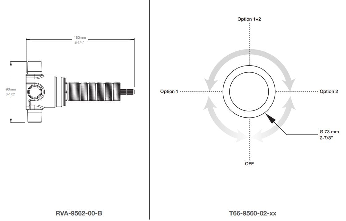 2-полосный ручной переключатель BARIL Zip B66 ARCH-00025664 - Вид №1