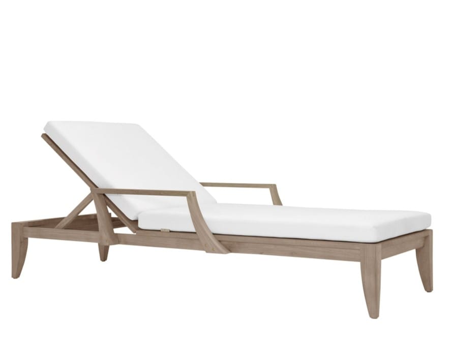 Садовая кровать из тикового дерева с подлокотниками JANUS et Cie Relais ARCH-00146502