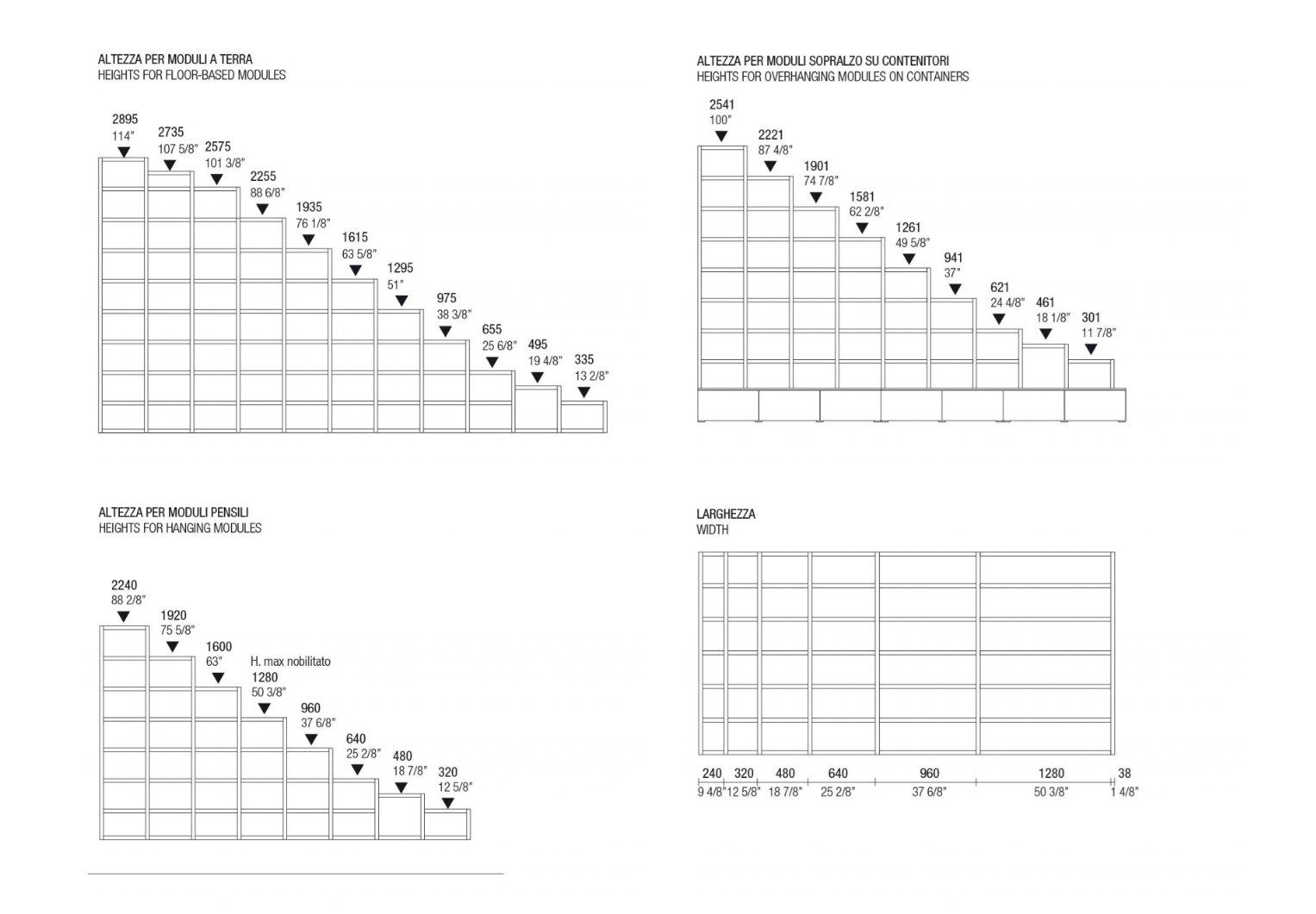 Двухсторонний книжный шкаф MisuraEmme CROSSING ARCH-00050928 - Вид №2