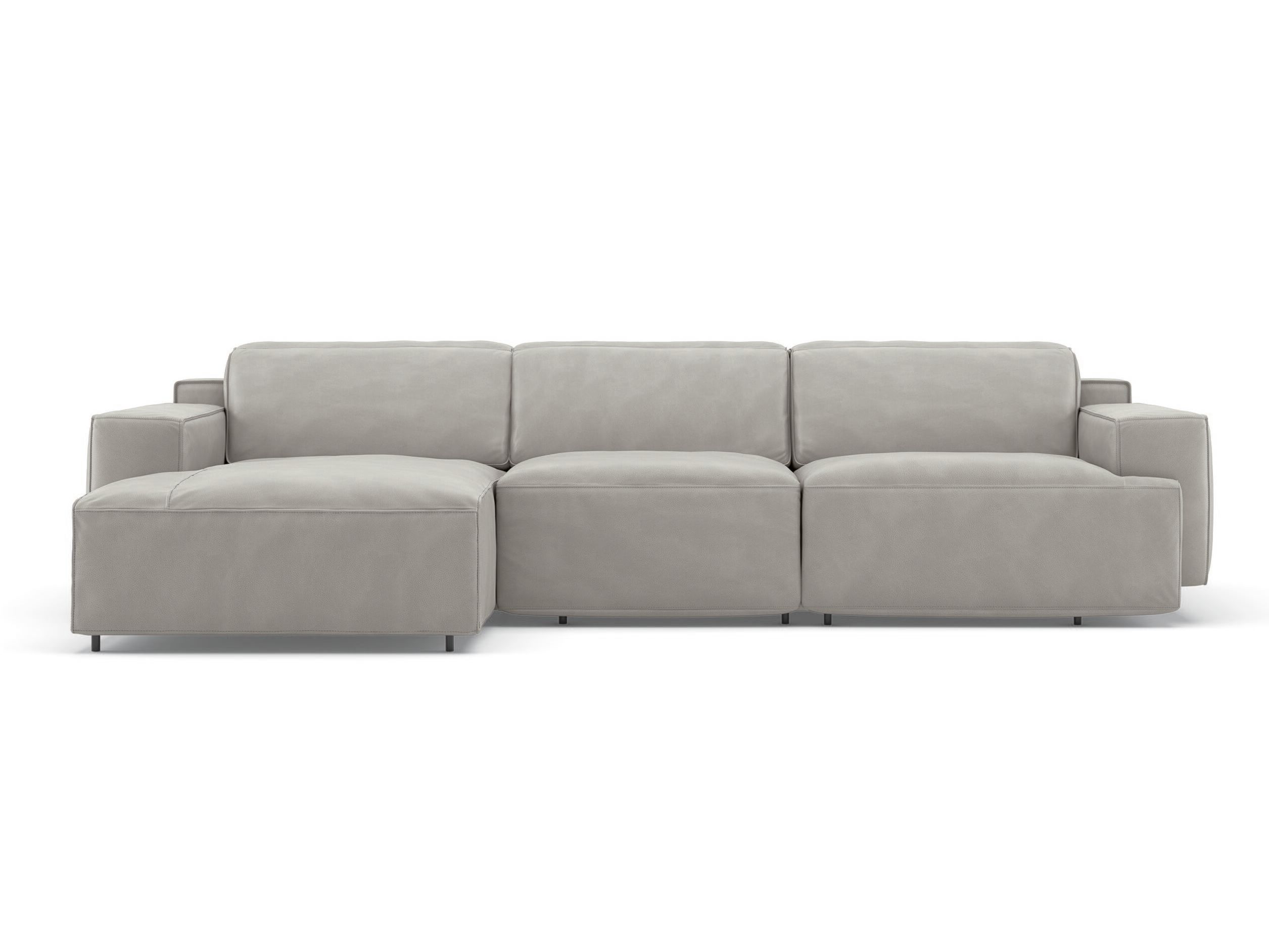 3-местный кожаный диван с откидывающейся спинкой Natuzzi Italia IAGO ARCH-00067871