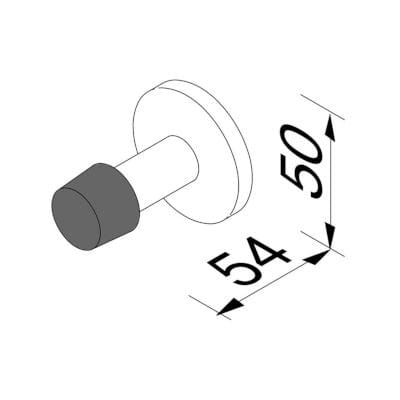 Металлические дверные упоры Geesa отель ARCH-00110232 - Вид №2