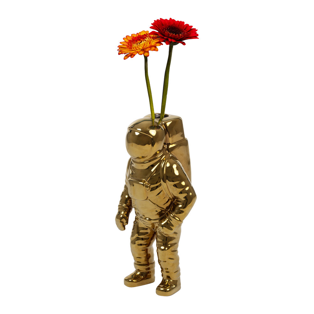 Ваза фарфоровая 28х12см золотая Cosmic Diner Starman Gold SELETTI ДИЗАЙНЕРСКИЕ 00-3883257 Золото  - Вид №8