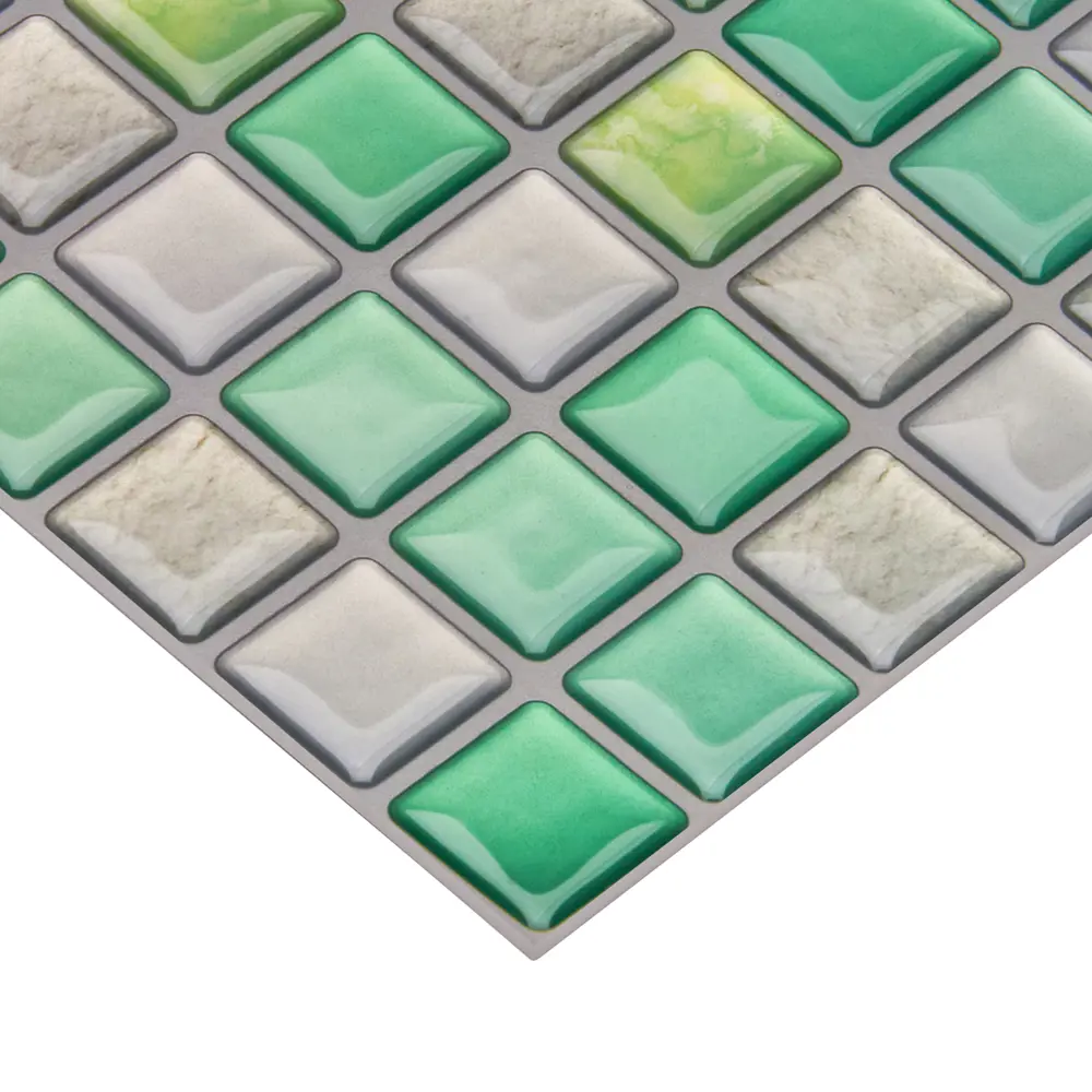 Santreyd 3D мозаика бирюзовая для стен с самоклеющейся основой 89379609 STLM-1345883 - Вид №1