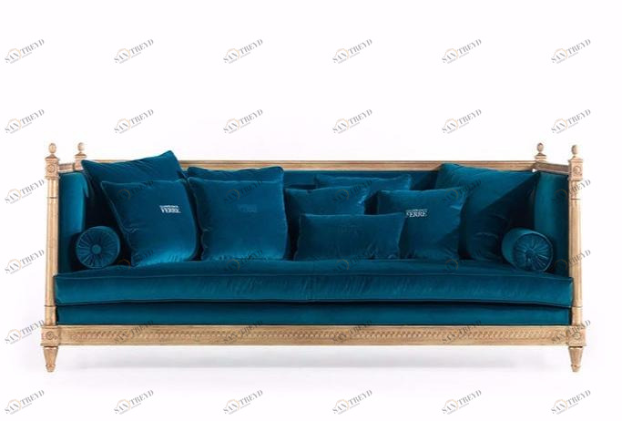 Gianfranco Ferré Home Мягкий 3-х местный диван из бархата sun-id-1458879