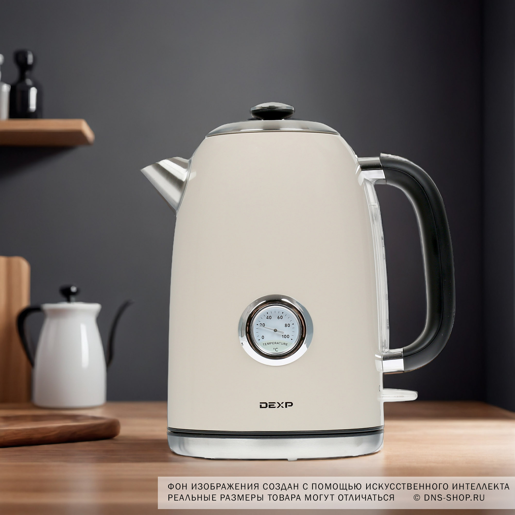 1307687 Электрочайник DEXP FD-677 бежевый STDN-0106417 - Вид №5