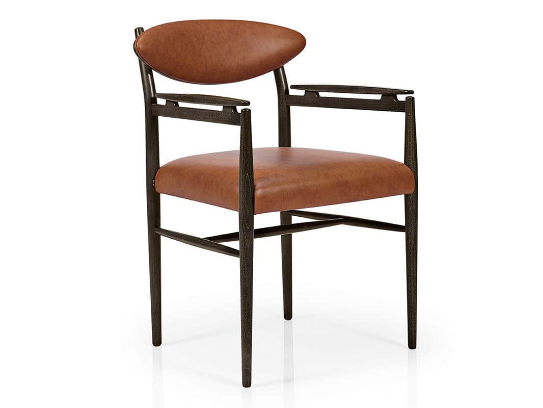 Деревянный мягкий стул с подлокотниками More Contract Wink ARCH-00147169