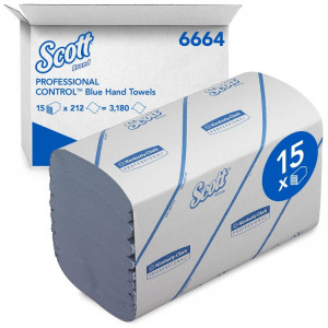 6664 Kimberly Clark Полотенца бумажные листовые Kimberly Clark Perfomance 6664 H2 Z-сложения 1-слойные в пачке по 212 листа