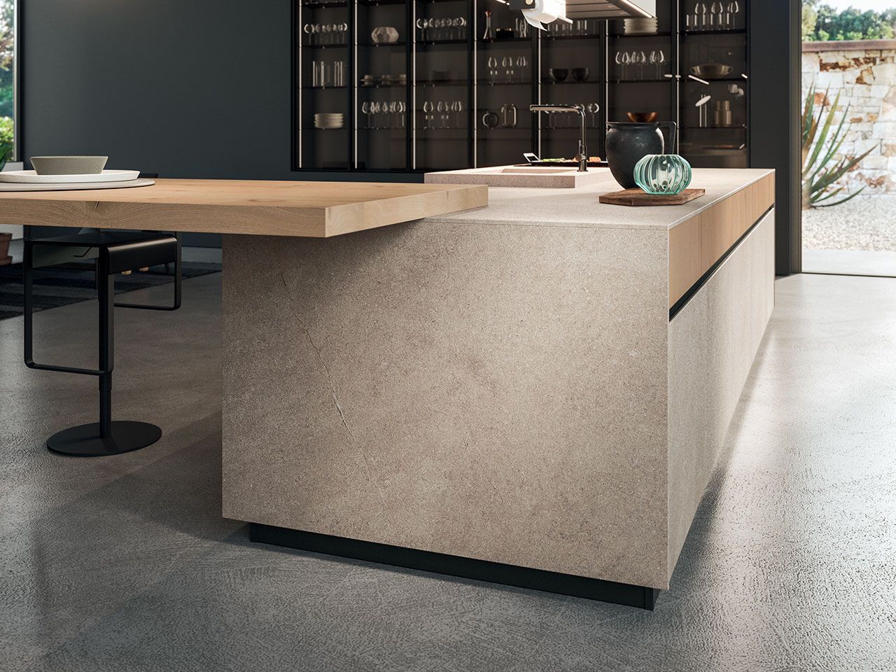 Встроенная кухня с островом Arrital Ak_04 ARCH-00140033 - Вид №2