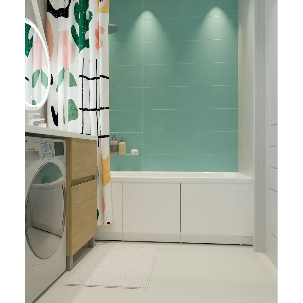 Плитка настенная Керамин Сонет 2 25x75 см 1.69 м² матовая цвет зеленый STLM-2061858 - Вид №5