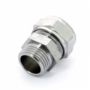 Муфта обжим-Н хромированная TIEMME 18х1/2"