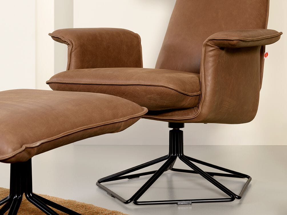 Кожаное кресло с подголовником Jess Оригами ARCH-00036177 - Вид №6