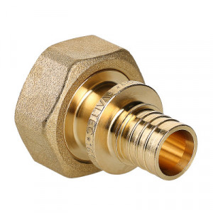 VTm.422.EBG.001605 Фитинг аксиальный универсальный – фитинг надвижной с накидной гайкой под «евроконус» Valtec 16 (2,2) мм х 3/4", «евроконус»