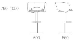 Albaplus Барный стул с газлифтом Maui sun-id-1493466 - Вид №4