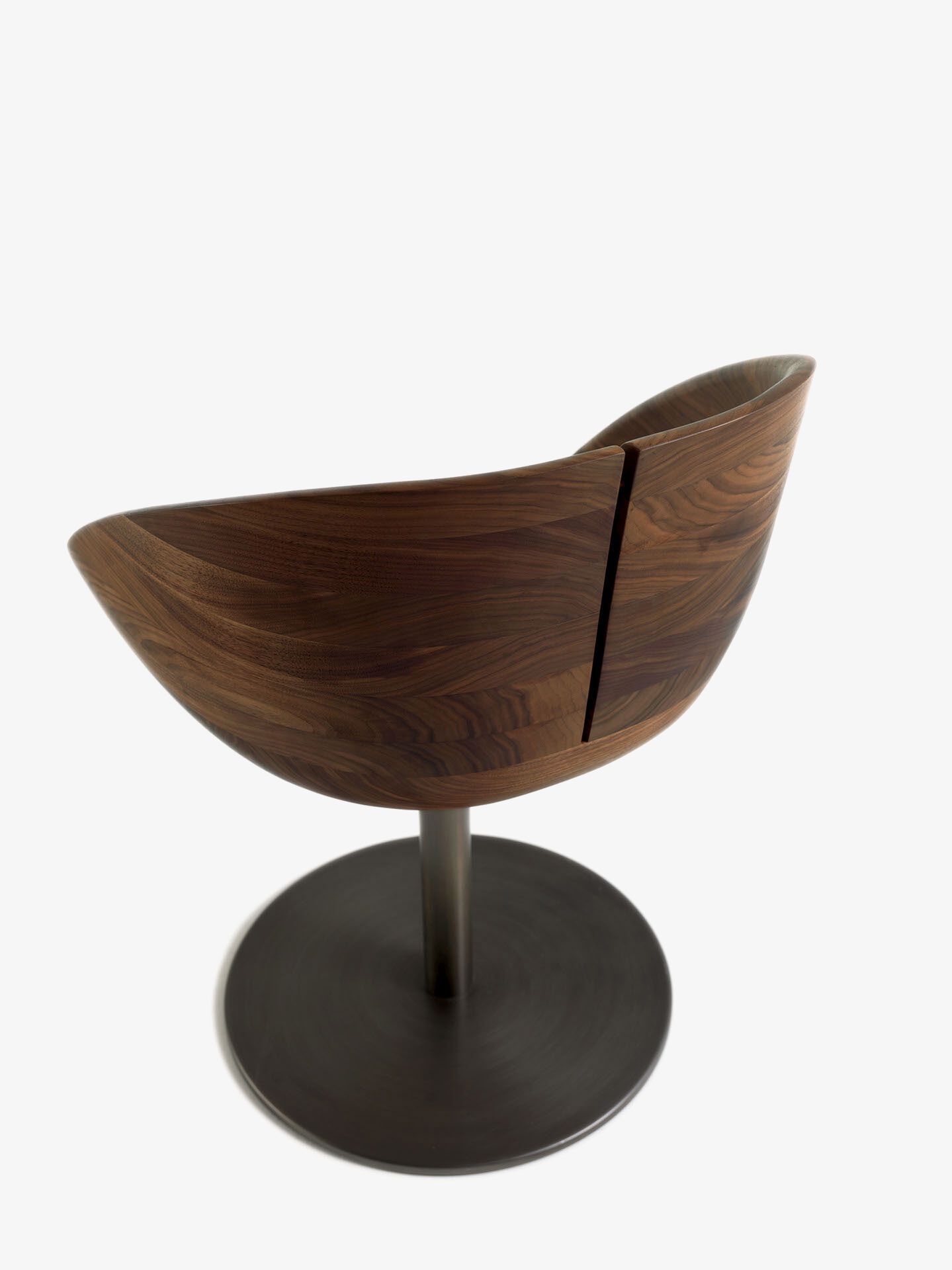 Твердый деревянный поворотный стул с подлокотниками Riva 1920 GIOCONDA ARCH-00152226