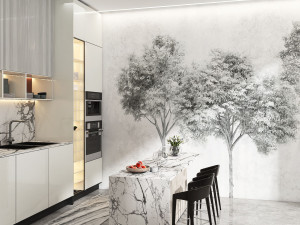 Обои с цветочным узором