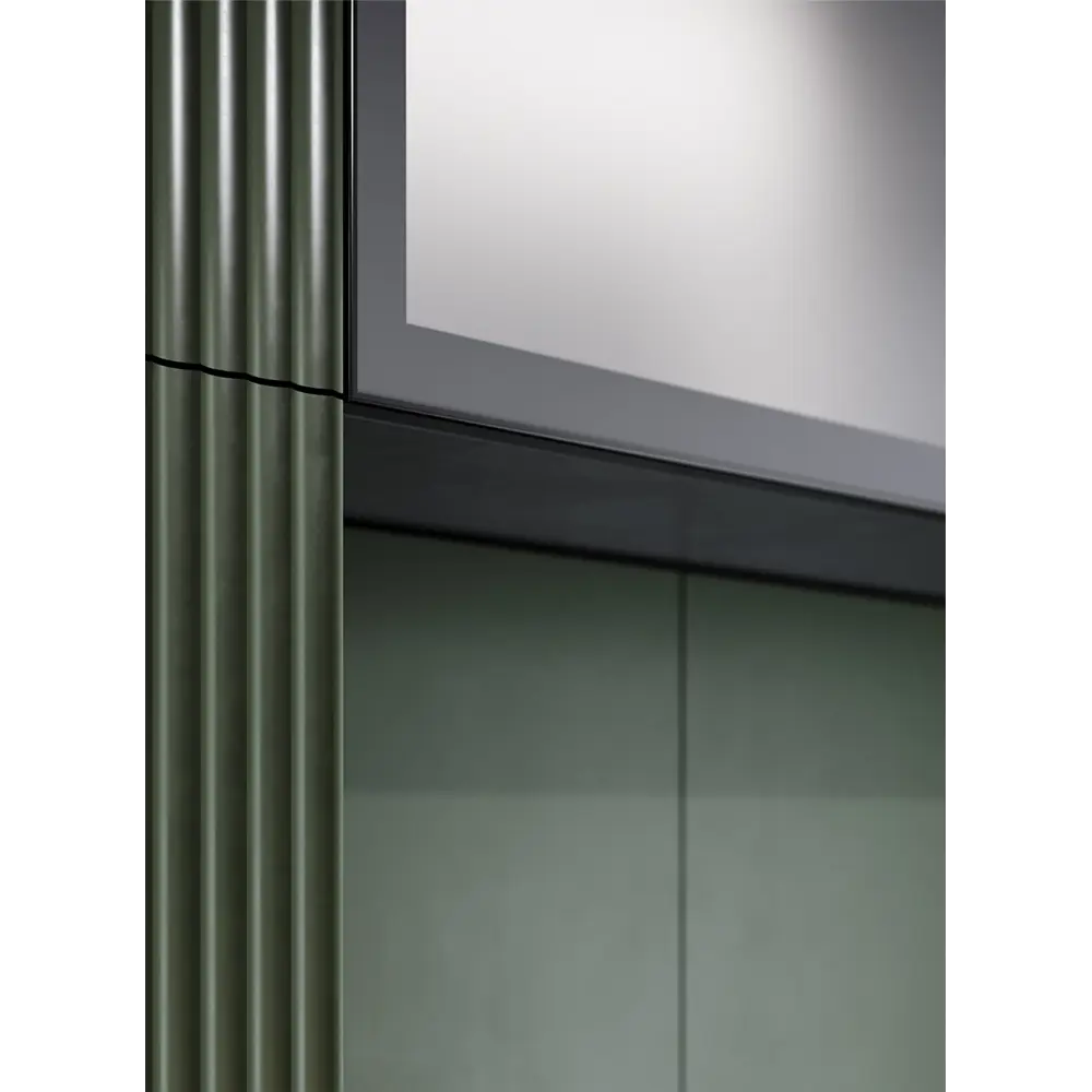 Фасад Вельск Delinia ID — матовое стекло с алюминиевой рамой для кухни 86799231 STLM-0872612 - Вид №7