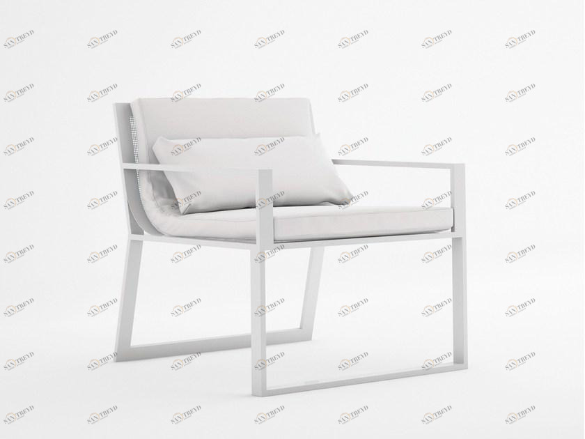 GANDIABLASCO Садовое кресло-санки из термолакированного алюминия с подлокотниками Blau sun-id-1471480