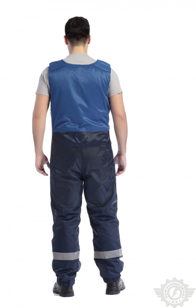 64875 Костюм "Вихрь" зимний василек-синий с СВП  Зимняя спецодежда  размер 60-62/182-188  - Вид №10