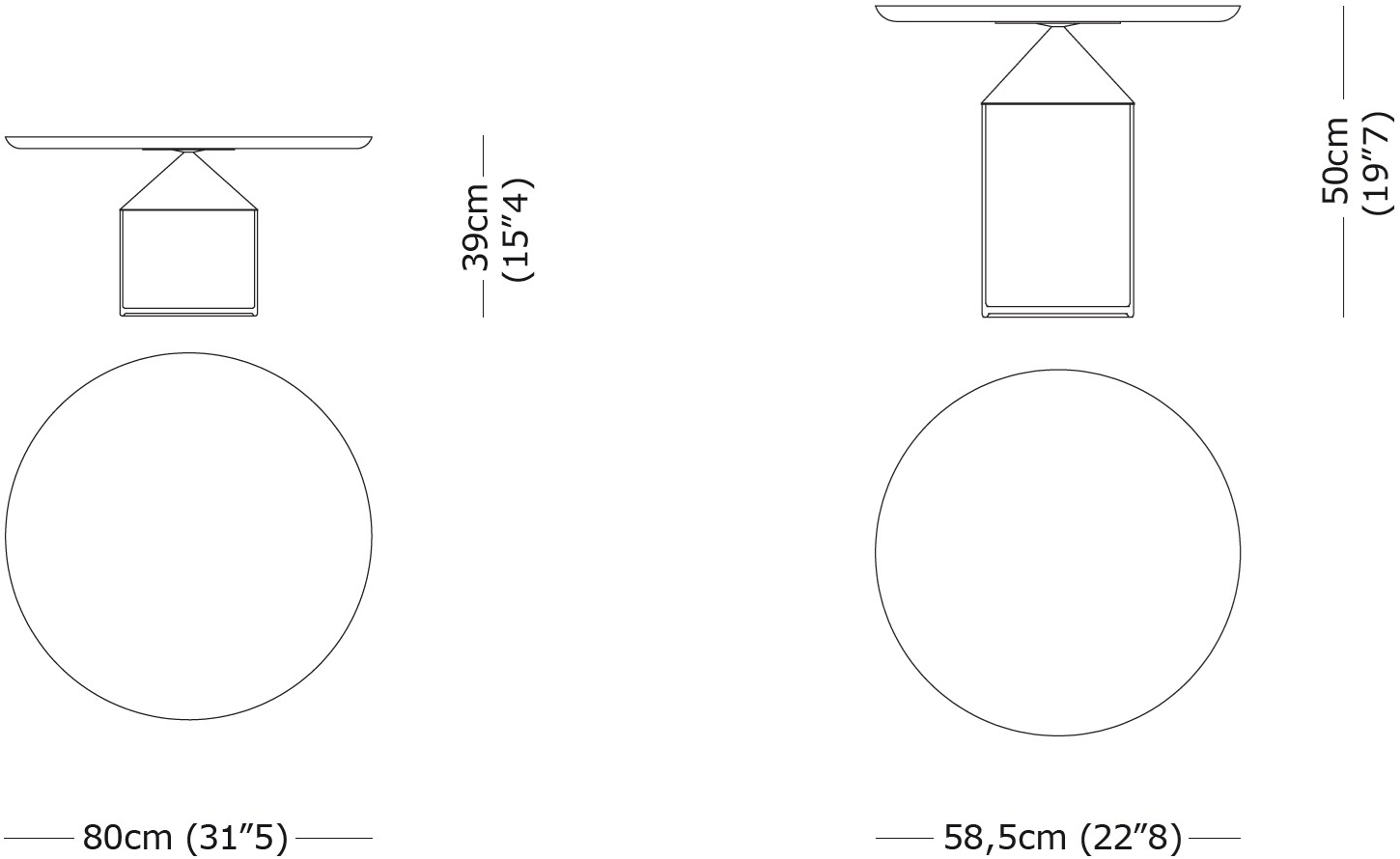 VeniceM Круглый журнальный столик из дутого стекла для гостиной sun-id-1421140 - Вид №5