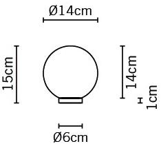 Fabbian Настольная лампа из дутого стекла Lumi sfera sun-id-1458989 - Вид №8