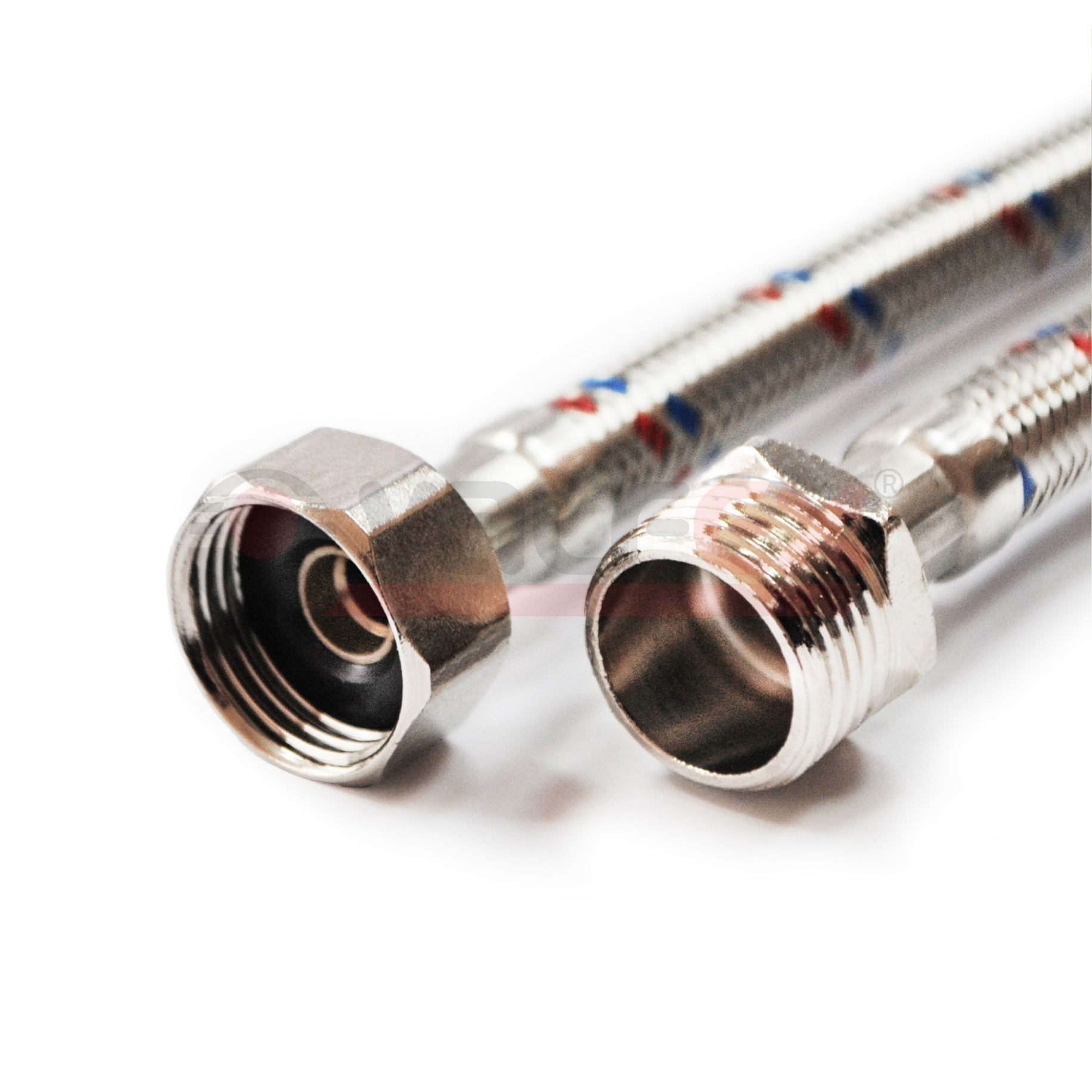 S/S 30сm В-Н Valfex Гибкая подводка для воды (внутр.-наруж.) 