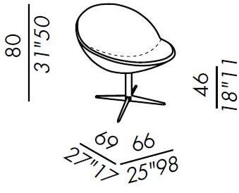Meridiani Кресло с тканевой обивкой Jo & jill sun-id-1435673 - Вид №4