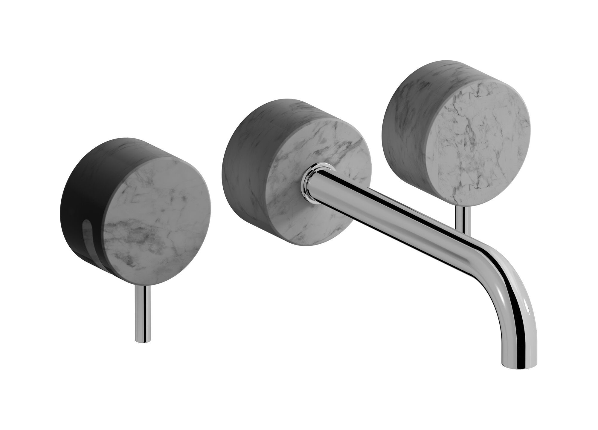 Мраморный настенный смеситель для раковины с 3 отверстиями IB мрамор + мрамор Elle ARCH-00113377 - Вид №1