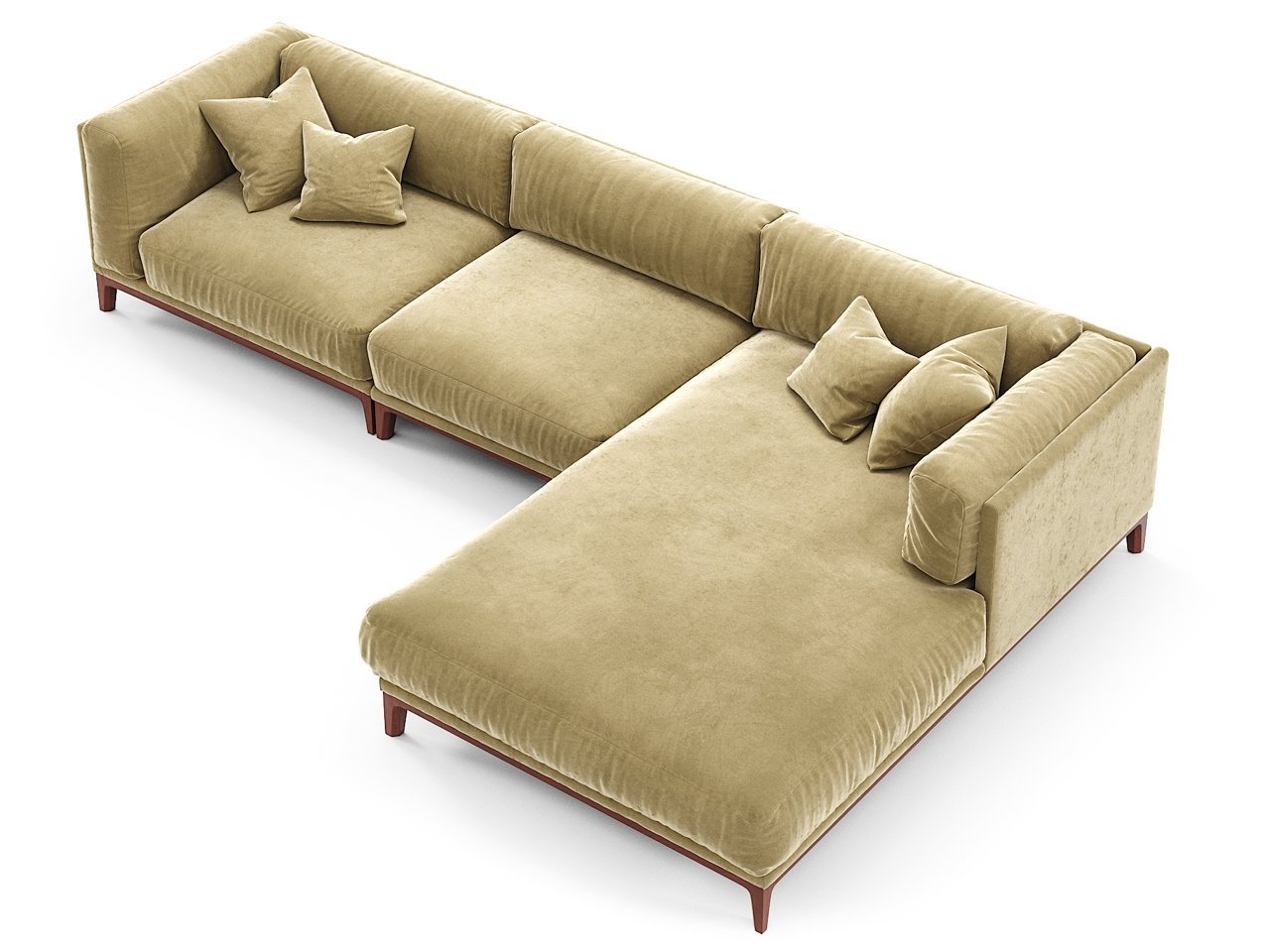 Диван Case угловой темно- бежевый THE IDEA ДИЗАЙНЕРСКИЕ 210532 Бежевый  - Вид №4