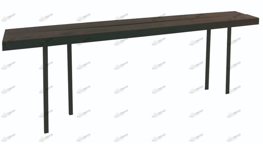 Ph Collection Прямоугольная деревянная консоль Madras sun-id-1369253