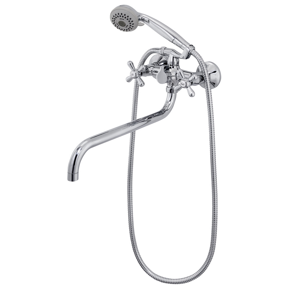 R2003 Смеситель для ванны с двумя рукоятками Raiber Classic - Вид №1