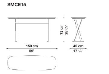 Овальная консоль Maxalto пафос ARCH-00032852 - Вид №4