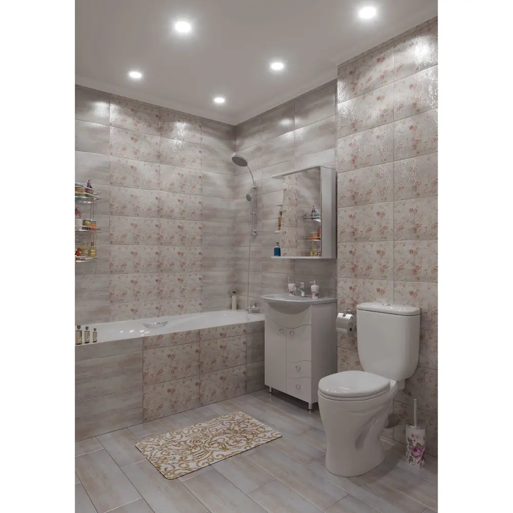 Плитка настенная «Прованс» 25х45 см 1.46 м2 цвет белый LB CERAMICS STLM-2048443 - Вид №4