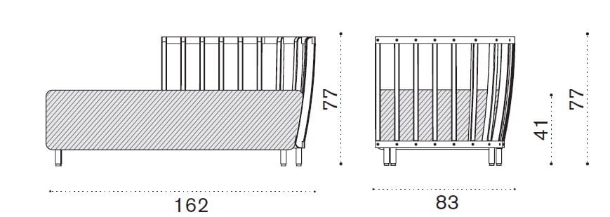 Модульный садовый диван из тикового дерева Ethimo ARCH-00021211 - Вид №6