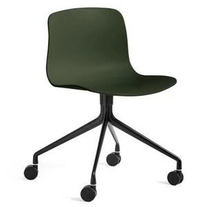 Стул AAC14, зеленый с черным основанием