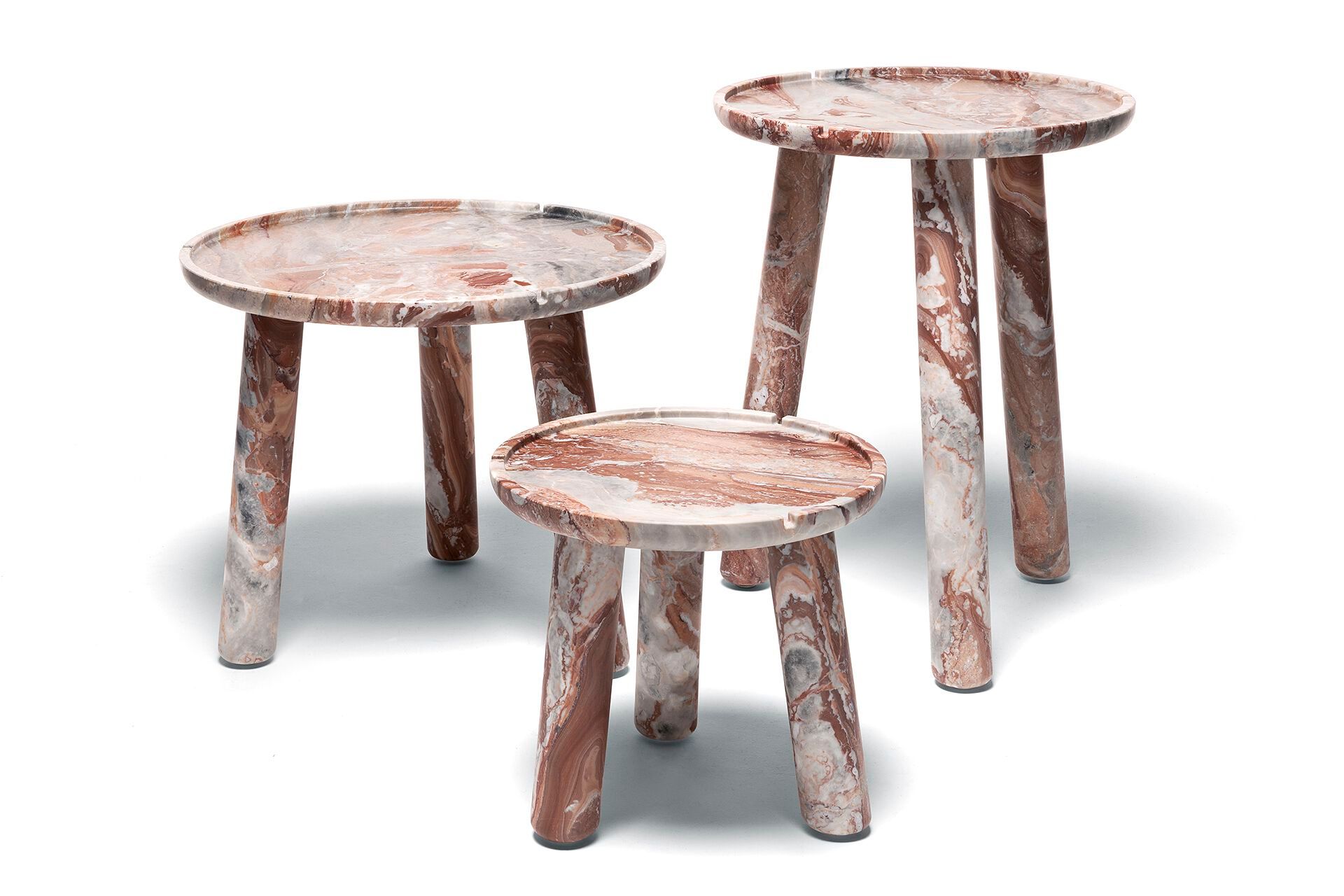 Круглый журнальный столик из мрамора Арабескато Exteta Stone Line ARCH-00080106