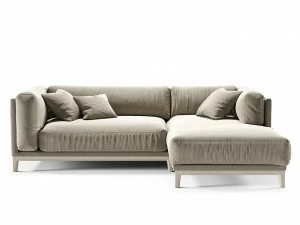 Диван Case угловой серый велюр THE IDEA ДИЗАЙНЕРСКИЕ 210544 Серый