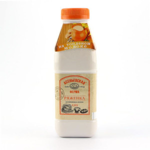 Ряженка Асеньевская ферма 4% БЗМЖ 450 г