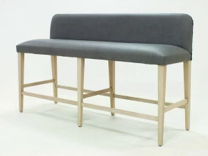 CREARTE COLLECTIONS Высокая кожаная скамья с подставкой для ног Mauro essence 81