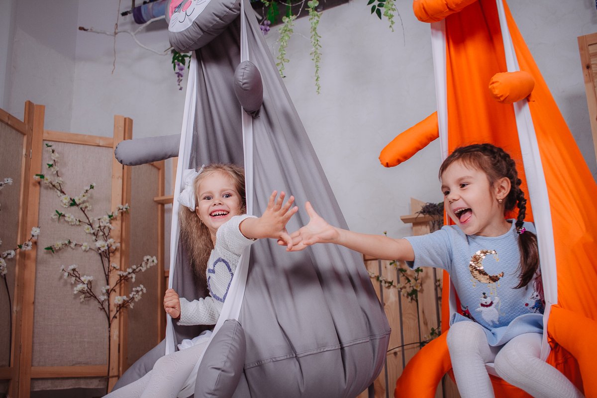 Подвесное кресло-кокон "Мышка" ПОКАЧАЙКА  326706 Серый Santreyd  - Вид №4