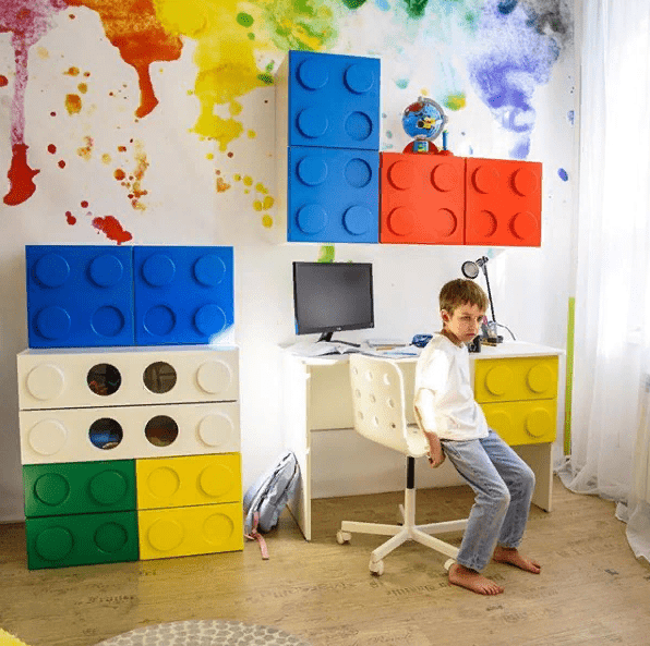 Полка детская навесная горизонтальная "Леголенд" МАНДАРИН ЛЕГОЛЕНД 179560 Белый;розовый Santreyd  - Вид №5