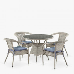 T220CT/Y32-W85 Latte 4Pcs Комплект плетеной мебели Лион-1C (4+1) Afina