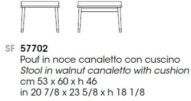 Giorgetti Подставка для ног из дерева Denny sun-id-1379380 - Вид №3