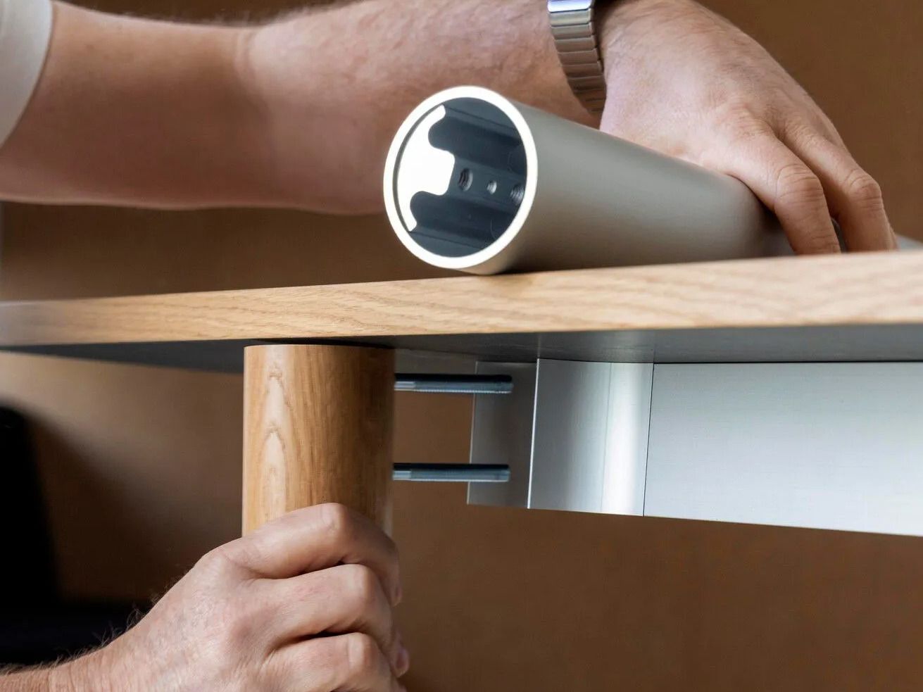 Прямоугольный стол с алюминиевыми или твердыми дубовыми ножками Hay пристройка ARCH-00111000 - Вид №26