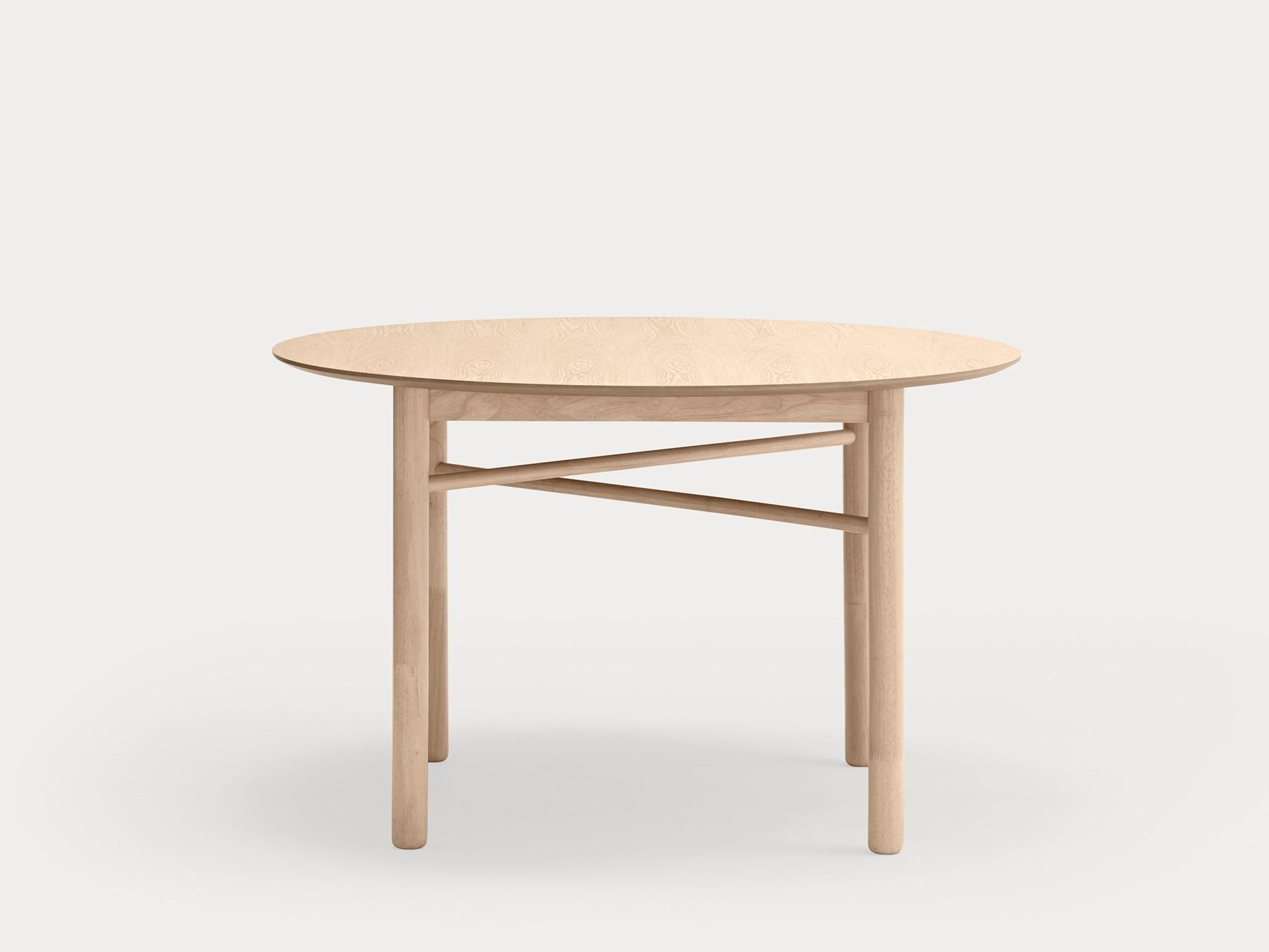 Круглый стол из шпона и каучукового дерева TEULAT Junco ARCH-00046431 - Вид №5