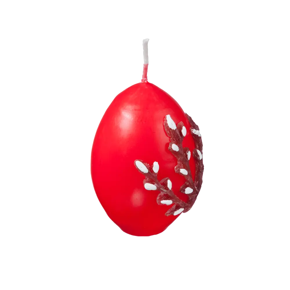 Свеча Яйцо пасхальное с аппликацией цвет в ассортименте 9 см Santreyd STLM-2108848 - Вид №1