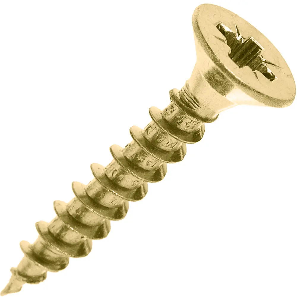 Саморезы универсальные Standers 6х35 мм цвет жёлтый, 10 шт STLM-2101826