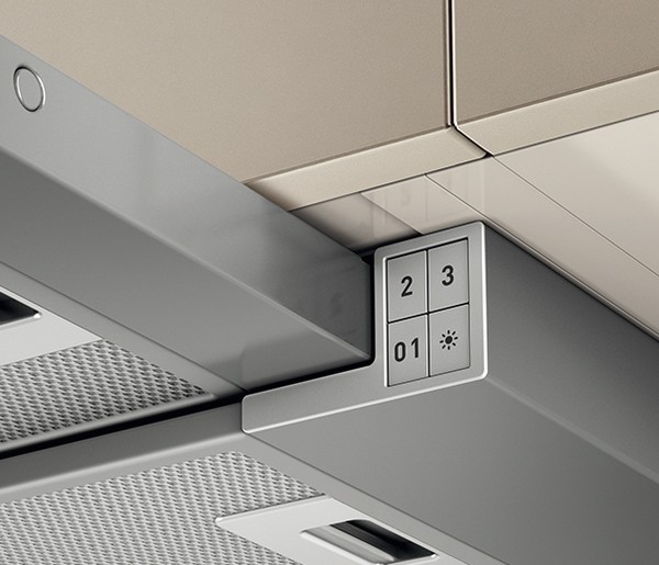 ELICA ELITE 14 LUX GRVT/A/60-PRF0098874B Встраиваемые вытяжки / встраиваемая, 60 см, кнопочное управление, 650 куб. м. , серая+черное стекло Elica  - Вид №2