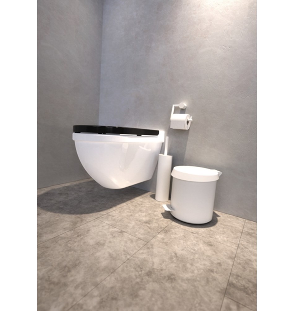 FROST Держатель туалетной бумаги 1 » белый Нержавеющая сталь Белый N1909-W  - Вид №3