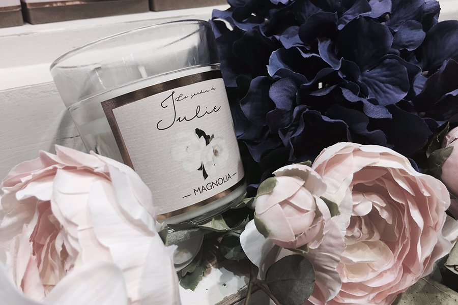 Свеча ароматическая "Магнолия" Le Jardin De Julie AMBIENTAIR  00-3880956 Белый  - Вид №1